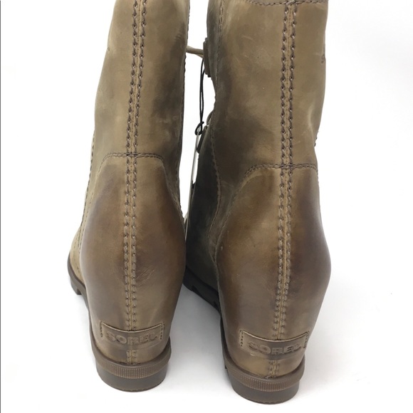 Sorel Joan Of Arctic Wedge II Boots, Ash Brown - Picture 8 of 15
